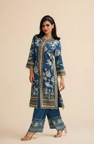 Long Jacket Pant Set