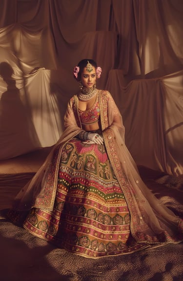 Suzani Mukunda Lehenga