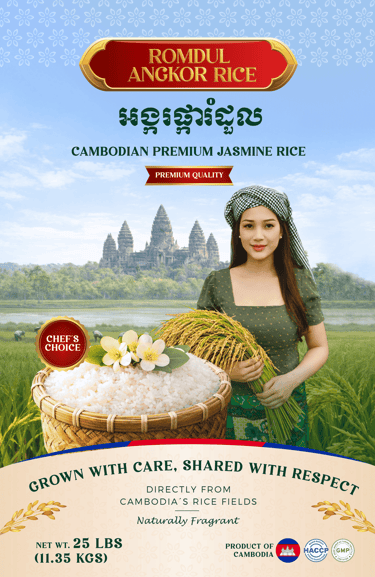 Premium Cambodian Jasmine Rice - Phka Romdul 25lb