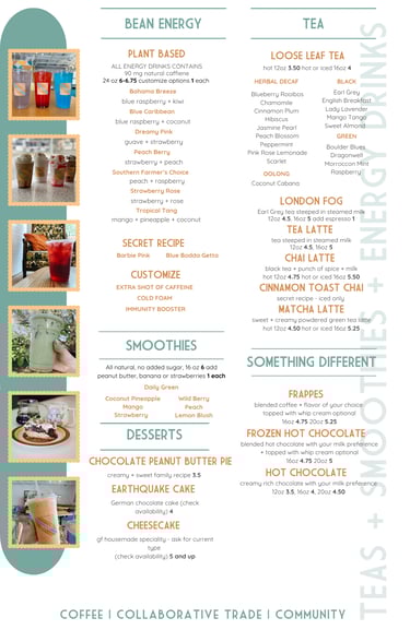 Smoothies, Tea, Energy Drinks , Auburn 