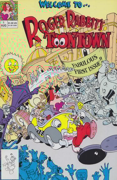 Roger Rabbit's Toontown was his Second Comic Book Series, Lasting Only Five Issues