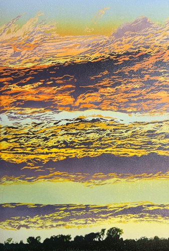 Linocut: Southwest facing