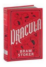 the words DRACULA on book cover