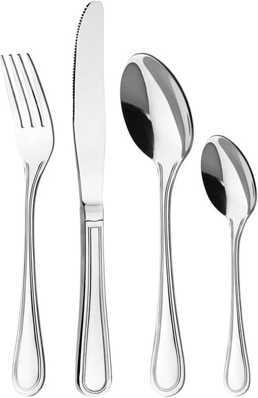 a set of silverware with a fork and spoon