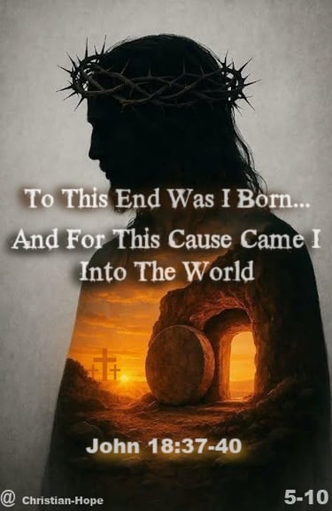 For This Cause Came I Into The World