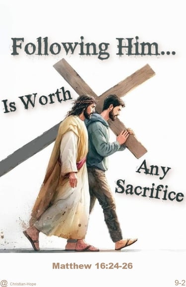 Take Up Your Cross And Follow Me