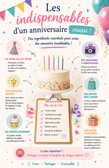 Les indispensables d'un anniversaire réussi
