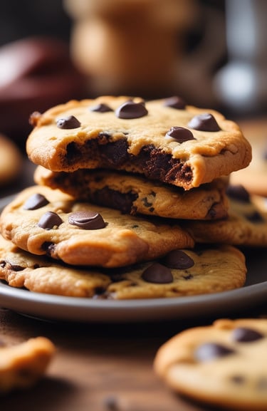 Close-up of a moist almond flour chocolate cake slice on a rustic plate.