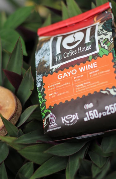 Arabika Gayo wine produksi 101 coffee house dengan profile manual brew