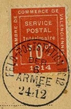 Timbre de la Chambre de commerce de Valenciennes