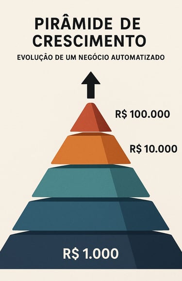 Pirâmide-crescimento-mostrando-evolução-negócio-automatizado-desde-primeiros-R$1.000-ultrapassarR$10