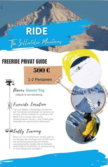 alt= Freeride Private Guide Mayrhofen, Freeride course mayrhofen, Freeride Group lesson, skischool
