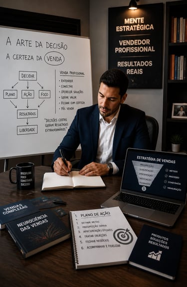 Essa imagem representa  A Arte da Decisão