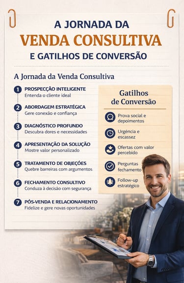 Essa imagem representa a venda consultiva