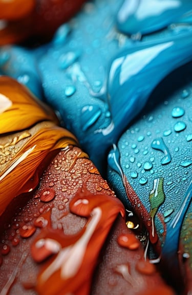 Wallpaper - a close up of a colorful painted picture of a painting