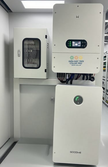 Tủ điện hệ mặt trời 20kWp Hybrid GoodWe