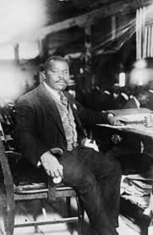 Marcus Garvey representing the They Did I Can Too Entrepreneur section.