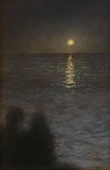 Tableau au pastel sec - Clair de lune