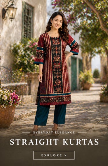 straight kurtas tryshopy