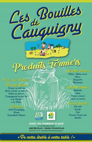 Gîtes de la Cour d'Etienville - Manche - Partenaire Les bouilles de Cauquignyy