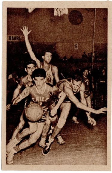 1952 Olympia Sammelbilder #89 Chile Brazil Basketball