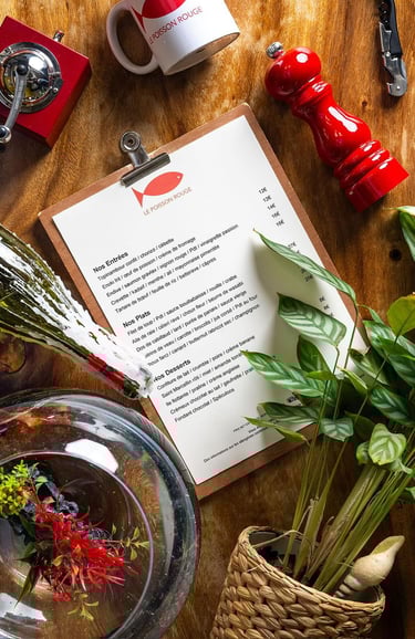 carte du restaurant Le Poisson Rouge à Cassis