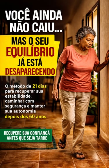 Você ainda não caiu… mas seu equilíbrio pode estar desaparecendo. Descubra o método de 21 dias para 