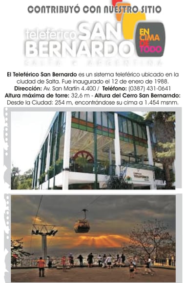 Imagen: Teleférico San Bernardo