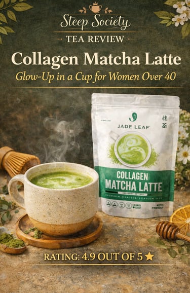 Steep Society Tea Review: Jade Leaf Match Collagen Matcha Latte