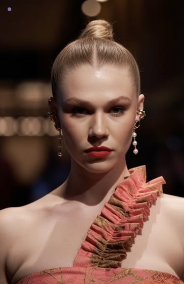 high fashion hair and makeup inspired by Harper’s Bazaar editorials