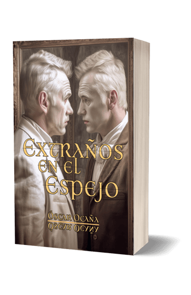 Portada del libro 'Extraños en el espejo', de Óscar Ocaña Parrón, teatro