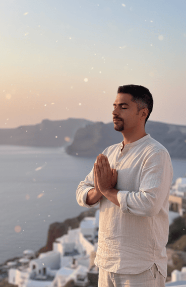 picture of Suraj with hands in prayer