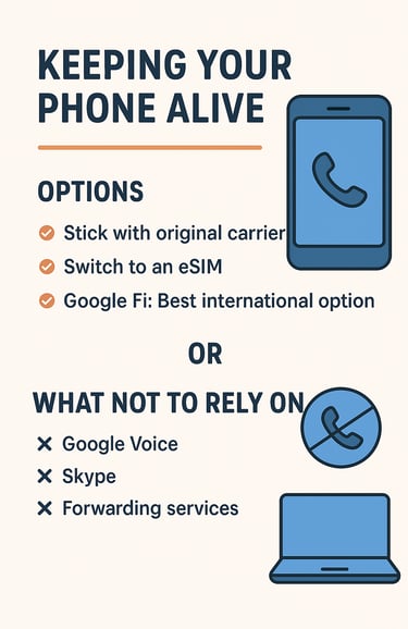 Maintaining your Phone Abroad Infographic