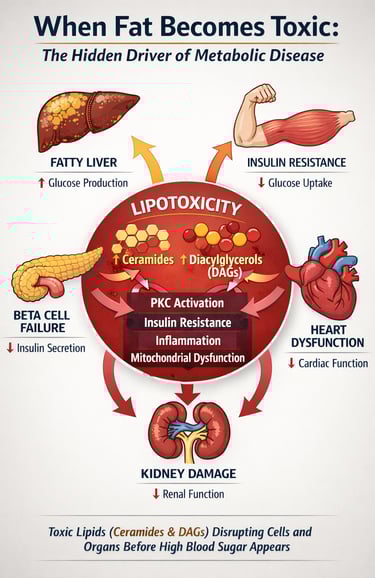 Lipotoxicity: The Silent Driver of Multi-Organ Metabolic Dysfunctio
