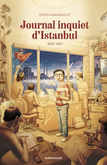 Première de couverture du tom 2 de la BD Journal inquiet d'Istanbul