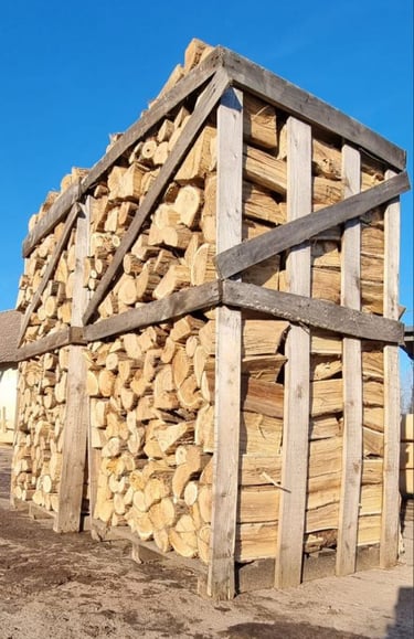 Brennholz, eiche, Robinie