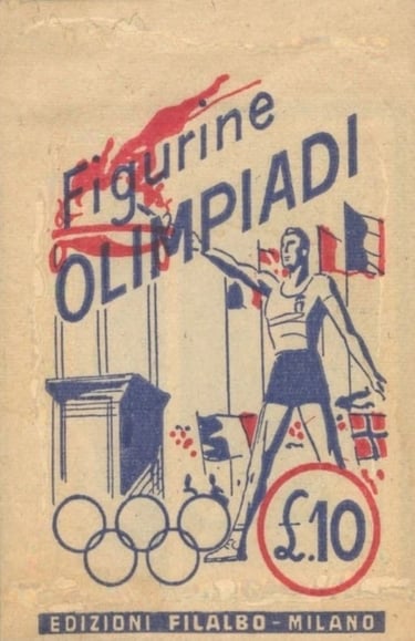 1960 Figurine Olimpiadi Edizioni Filalbo Original Sports Card Pack (1)
