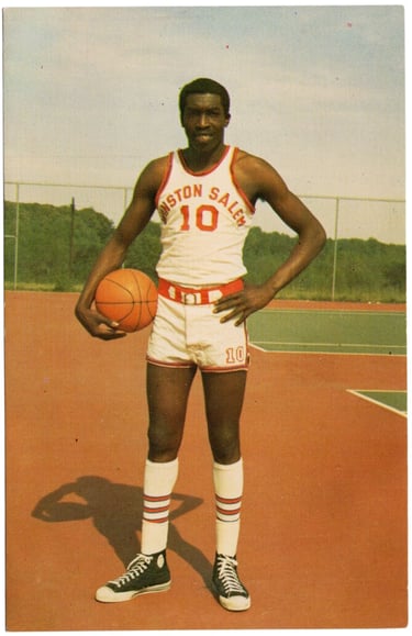 1968 Earl Monroe Winston-Salem State University Postcard Rookie basketball card