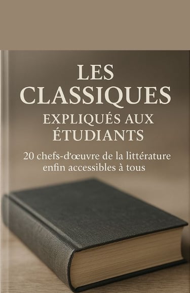 Les Classiques expliqués aux étudiants Analyse simplifiée de 20 œuvres majeures La Fontaine, Camus
