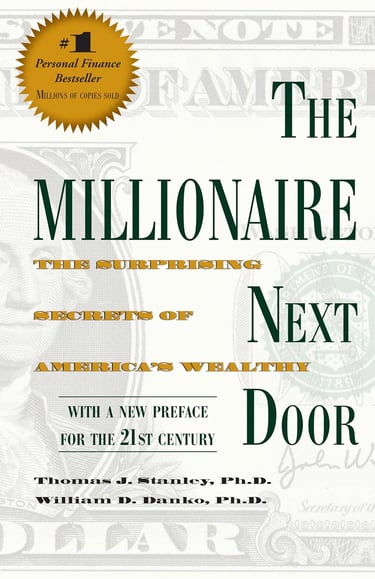 a book cover of the book the millionaire next door
