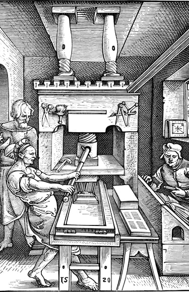 Book printing in the 16th century