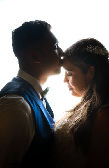 Retrato novios matrimonio