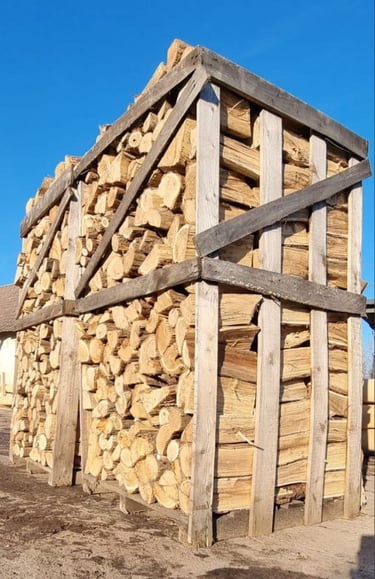 Brennholz, eiche, Robinie