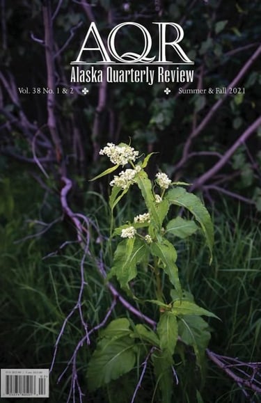 cover of Alaska Quarterly Magazine with a plant on it