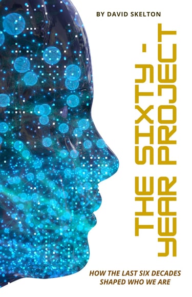 sixty year project book cover by David J Skelton