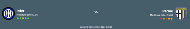 inter vs parme inter vs parma coppa italia inter milan vs parma fc stats