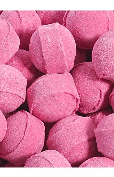mini billes de bain framboise 