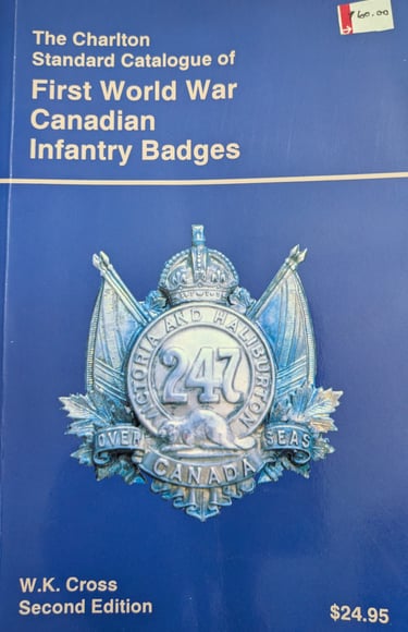 Resource: W.K. Cross CEF Infantry Badges Book Cover