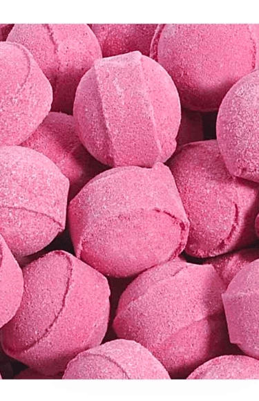 mini billes de bain framboise 