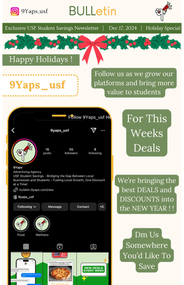 9Yaps online student savings newsletter